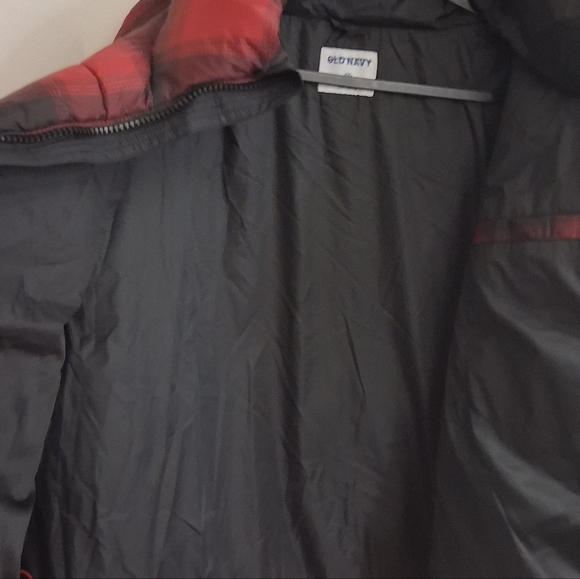 OLD NAVY RED AND BLACK BUFFALO PLAID PUFFER JACKET SIZE XXL - Picture 8 of 10